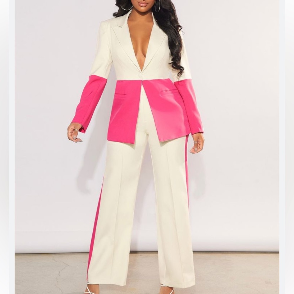 Colorblock Pageant Interview Suit